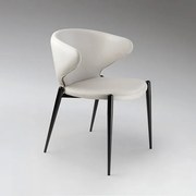 Scaun dining design elegant Alize alb