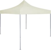 vidaXL Cort de petrecere pliabil profesional, crem, 2 x 2 m, oțel