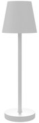 HOMCOM Lampă de Masă cu 3 Lumini Albe, Lampă de Birou Portabilă, Modernă cu Cablu Inclus, Ø11,2x36,5 cm, Alb | Aosom Romania