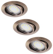 SET 3x corp de iluminat încastrat Rabalux 1051 LITE 3xGU10-LED/3W/230V