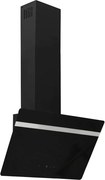 vidaXL Hotă de perete negru 60 cm oțel și sticlă securizată