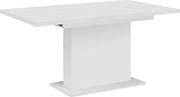 Masă dining extensibilă, albă, 160-200x90 cm, BOBA