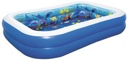 Piscină gonflabilă Bestway Lumea marină 3D, 262 x 175 x 51 cm