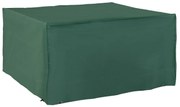 Husă de protecție rezistentă la intemperii Outsunny pentru mobilier de grădină din material Oxford, Verde, 135x135x75cm | Aosom Romania