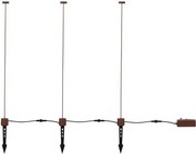 Set de 3 corpuri iluminat exterior decorativ cu tarus KASP H-90cm