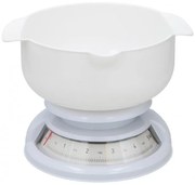 Cantar bucatarie Alpina, mecanic, plastic, alb, 5 kg, 24 x 11 x 22 cm