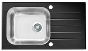 Chiuveta inox Alveus Vitro 20 inox - negru 78x44 cm