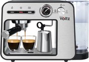 La mâna a doua: Espressor Oliver Voltz OV51171H, 1450W, 15 bar, 1L, Cafea macinata, Spumare lapte, Incalzire cesti, Inox