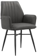 Scaune de dining gri-antracit 2 buc. Anzo – Støraa