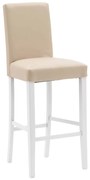 SCAUN BAR - BEJ, PICIOR ALB