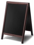 A din lemn cu tablă 55 x 85 cm, maro închis