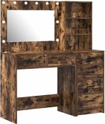 vidaXL Masă de Machiaj cu sertar Maro 78,5 x 41 x 135 cm Lemn compozit