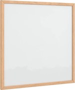 vidaXL Tablă albă magnetică cu cadru din lemn masiv de pin 40x40 cm
