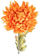 Crizantemă artificială, h. 74 cm, portocalie