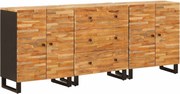 vidaXL Bufet 3 pcs Maro 60 x 33 x 75 cm Lemn de mango solid