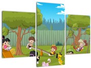 Tablou - Copii la locul de joacă (90x60 cm)