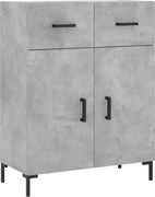 vidaXL Dulap, gri beton, 69,5x34x90 cm, lemn compozit