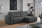 Colțar extensibil Avia L universal - grafit stofă boucle Gerra 120