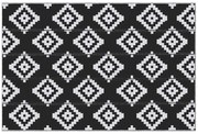 Outsunny Covor de Exterior Rezistent la Raze UV, 182x274 cm, Negru și Alb | Aosom Romania