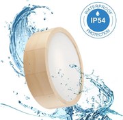 Lumină plafon NATURAL baie 2xE27/15W/230V IP54 pin Ø 27 cm