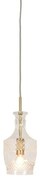 Lustra, Pendul elegant din sticla Brussels transparent/gold, straight