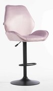 HR350W Scaun Mov din Catifea Bază Neagră