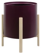 Ghiveci rotund cu auto-irigare ASHI, diferite variante - Hobby Flower Culoare: bordo, Dimensiuni: Ø 41 x 51