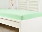 Cearsaf frotir pentru patut de copil EXCLUSIVE 70x140 cm verde deschis
