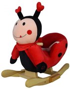 Balansoar, animale de pluș Buburuză ,68 x 33 x 47 cm