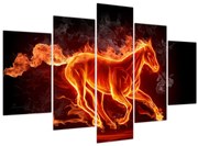 Tablou - Cal în flăcări (150x105 cm)