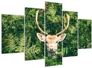 Tablou detaliu cu cap de căprioară (150x105 cm)