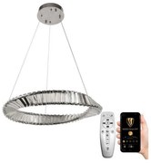 Lustră LED de cristal dimabilă pe cablu LED/40W/230V + telecomandă