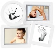 Pearhead - Kit rama foto multipla cu amprente din cerneala pentru manuta si piciorus