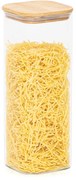 Recipient de sticlă pentru alimente cu capac 4Home Bamboo, 2000 ml, 2000 ml