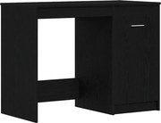 vidaXL Birou cu depozitare Stejar Negru 100 x 50 x 76 cm Lemn compozit