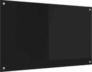 vidaXL Panou de bucătărie Negru 100 x 60 cm sticlă securizată