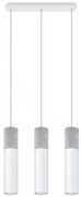 Sollux SL.0649 - Lustr BORGIO 3xGU10/40W/230V beton/metal alb