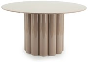 Masuta de cafea din metal Olympa roz 63x63x35,6 cm