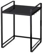 Raft de bucătărie, reglabil, YAMAZAKI Tower, negru