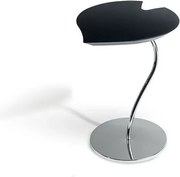 Masuta design LUX cu blat in forma de frunza, LEAF STEEL negru 7511942.96