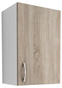 Corp Superior haaus, 1 Usa, Stejar Sonoma Inchis/Alb, 40 x 30 x 60 cm