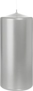 Lumanare cilindrica GALA 15 cm argintie