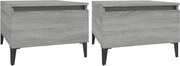 vidaXL Mese laterale 2 buc. gri sonoma 50x46x35 cm lemn compozit