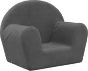 vidaXL Canapea pentru copii, antracit, pluș moale