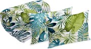 Set Alcam 2 perne microfibra 50x70 cm si pilota matlasata 180x200 cm, Jungle