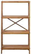 Etajeră în culoare naturală din lemn de stejar 70x124 cm X-Shelf – Unique Furniture