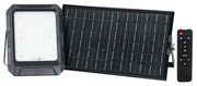 Proiector LED solar LED/15W/3,7V IP65 4000K negru + telecomandă