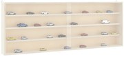 vidaXL Vitrina de colecție din lemn cu uși 100x8,5x37 cm