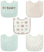 Set bavete pentru bebelusi 5 piese model ursulet Infancie