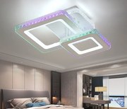 Lustra LED cu telecomanda Cristal Elit'S, wifi 2.4G lumina/rece/calda/neutra intensitate reglabila,83W